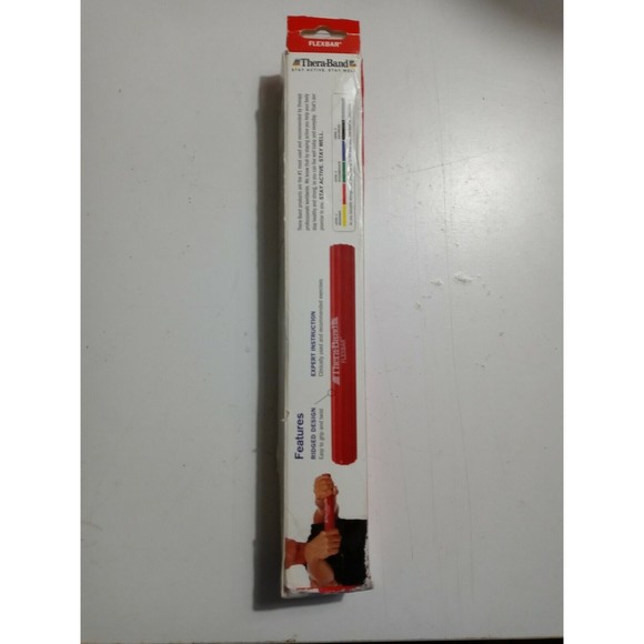 Thera-Band Flex Bar RED Light Resistance Grip Wrist Hand Tennis Elbow Rehab - Picture 3 of 6